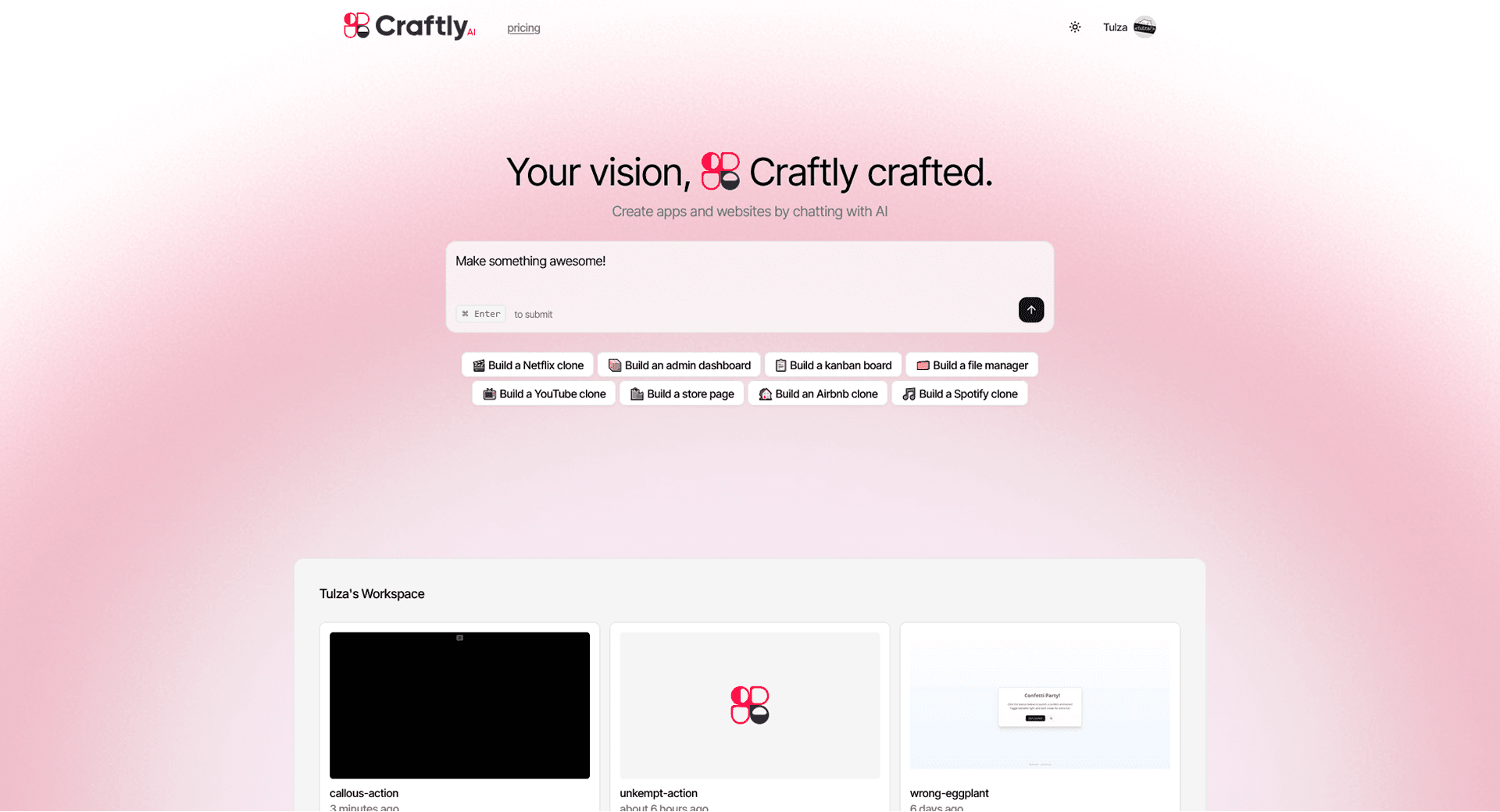 navigation page