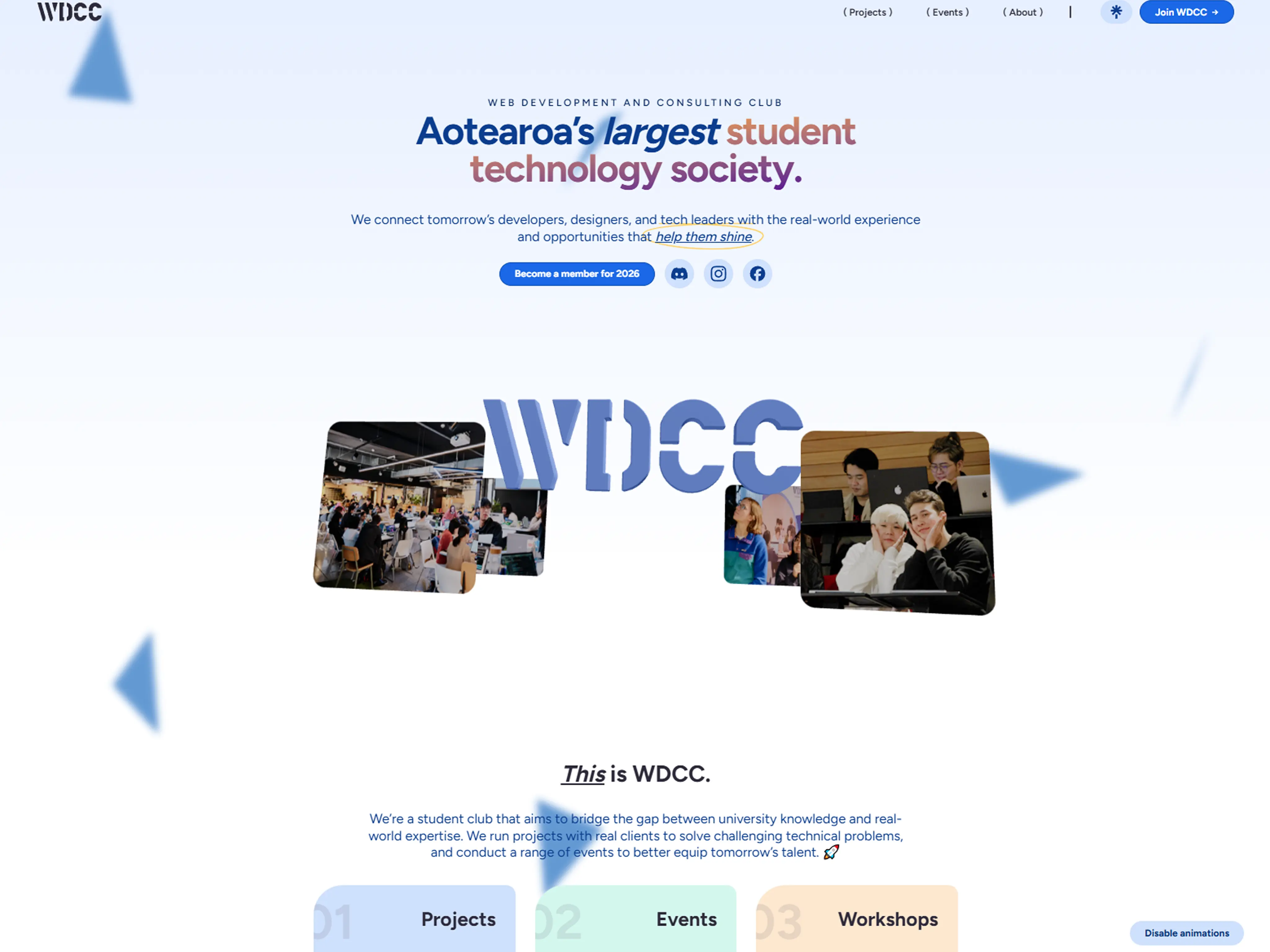 landing page