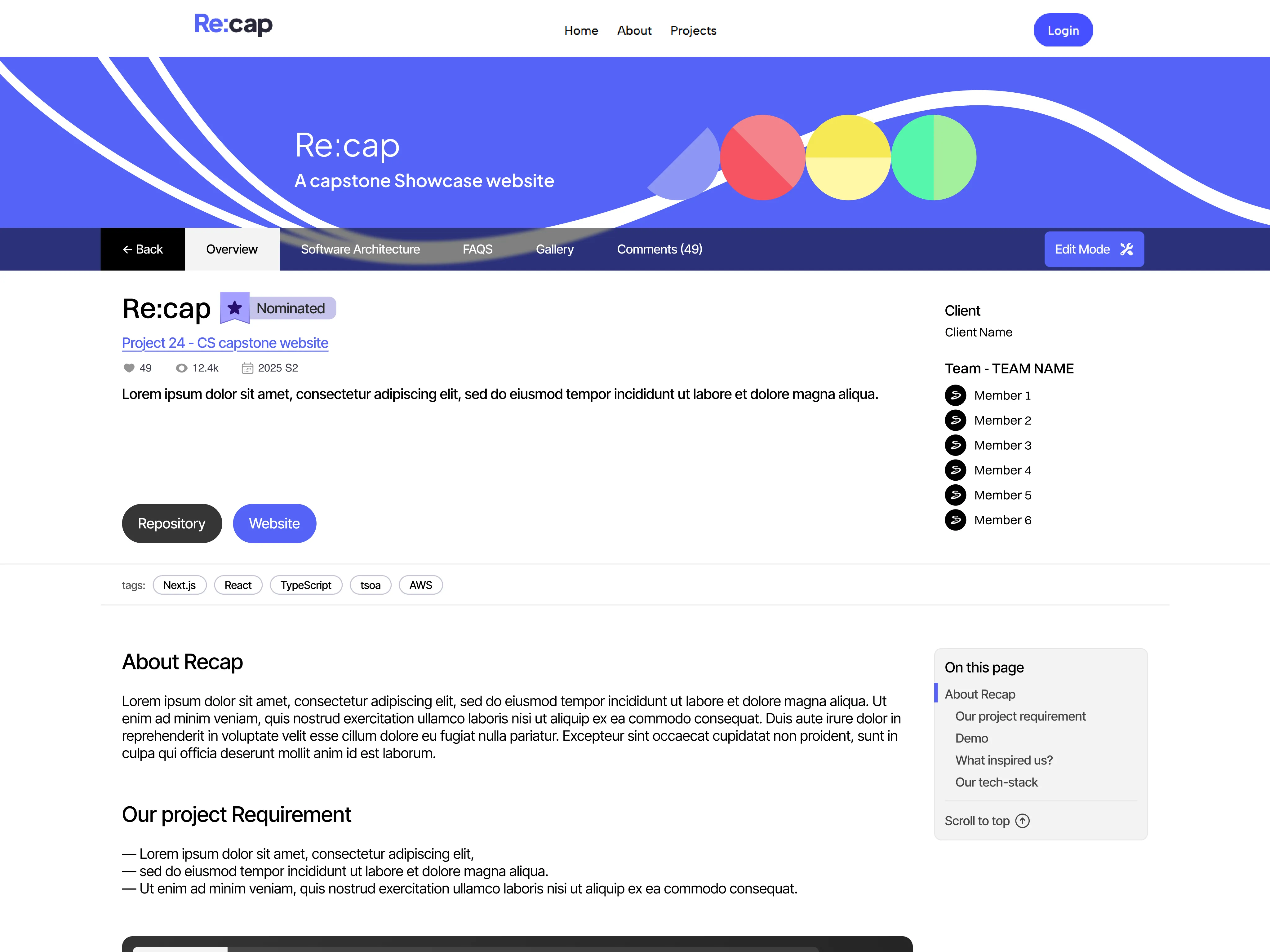 project page